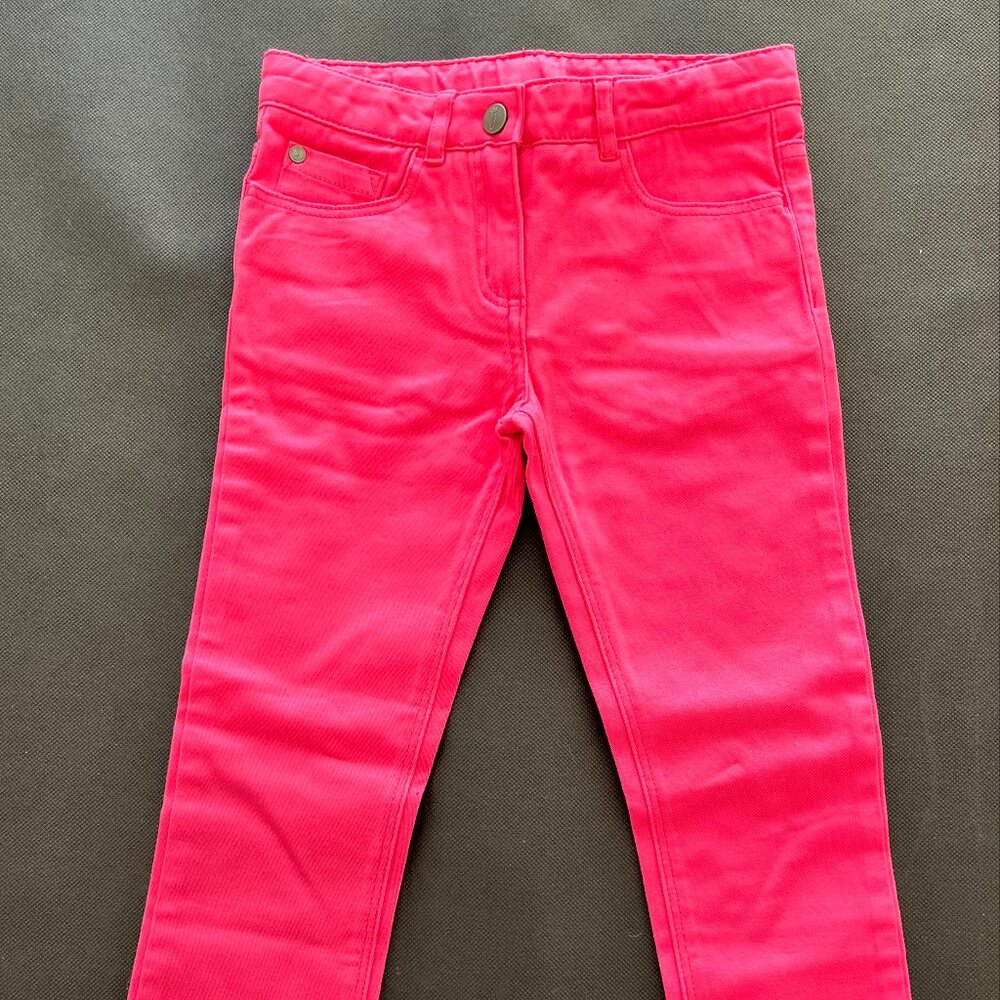 Jacadi hot pink girls pants size 6/116 cm NWT